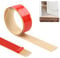 100cm×4cm Übergangsleiste Selbstklebend，Vinylboden Bodenbelag Türleiste Selbstklebend，Türschwellen Leiste，Flacher Laminatprofil-Bodenbelag-Randstreifen(Ahorn)