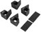 BORDSTRACT Soporte De ElevacióN De La Consola De Juegos Horizontal De 4 Piezas: Accesorios Resistentes Al Desgaste Sin Deslizamiento para Xboxone, Xboxone Slim Y Xboxone X Gaming Consols