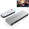 4K HDMI Switch 5 in 1 Ausgang, 4K@60Hz HDMI Splitter mit Fernbedienung, 5 Port HDMI Umschalter Selektor unterstützt 3D HDR CEC HDCP2.2, kompatibel mit PS 5/4/3, Xbox Switch, Roku TV, Fire Stick