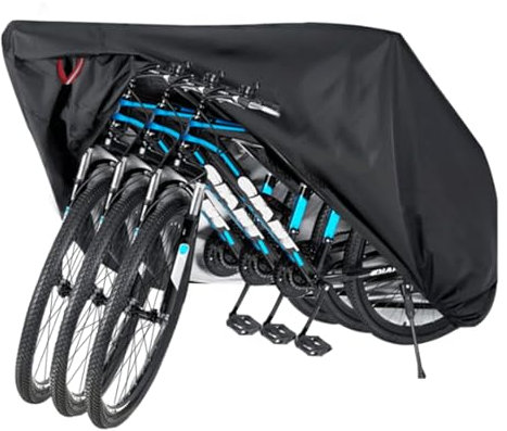 Regen-Fahrradzubehör, wasserdichte Fahrradabdeckung, staubdichtes Tuch, Mountainbike-Abdeckung für 3 Fahrräder