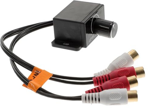 PartyKindom Lautstärkeregler Für Auto Subwoofer – Universeller Bass Regler Mit Cinch Anschluss Für Einfache Steuerung Der Endstufe Und Optimale Klanganpassung