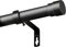 BellaHills Barra Cortina Negra Extensible 76-230cm,Soporte con Mecanismo Ajustable,Montaje Profesional,Soltero,Resistencia 25kg,Diseño Industrial,Diámetro de la tubería 25mm