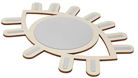 Alipis Einzigartiger Dekorativer Spiegel in Augenform Im Nordischen Stil Foto-Requisite Wandornament