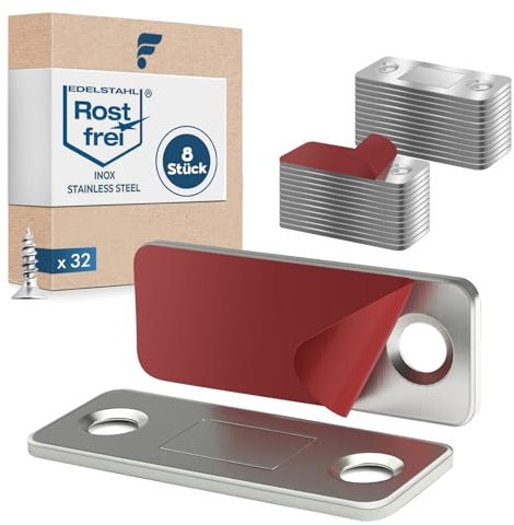 shinfly Türmagnet, Magnete für Schranktüren 8 Stück Ultra Dünn Türmagnete, Magnetschnäpper Schrankmagnete Türmagnet Selbstklebend Schubladen Türschließer für Küchenschränke, Schubladen