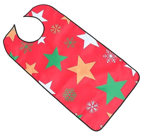 COLLBATH 1 Stück Essschürze Für Senioren Kleidungsschutz Lätzchen Für Erwachsene Einwegschürze Mit Druck-und Färbeverfahren