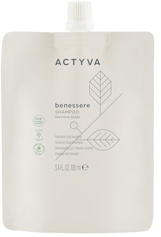 Actyva - Wellness Shampoo, Soothing and Decongesting Action for Sensitive Skin Based on Plant Extracts and Essential Oils - Travel Size 100 ml