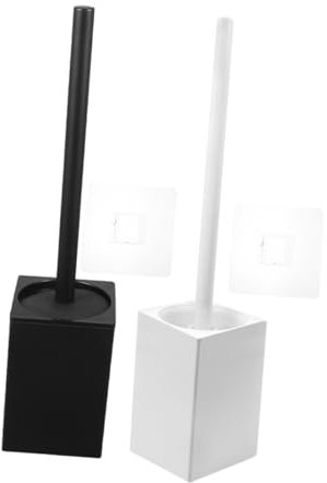 VALICLUD 2sets No Punching Toilet Brush Holder for Bathroom Cleaning Toilet Bowl Scrubber Brush