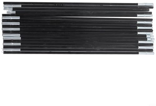 Kit de piquets de tente de camping en fibre de verre - Tiges d'extension réglables pour bâche, auvent, télescope (3,3 m)