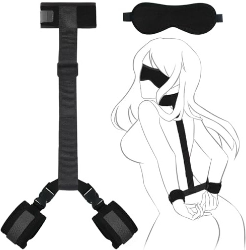 Sex Toýs Femme Couple BDSM Menottes (Noir)