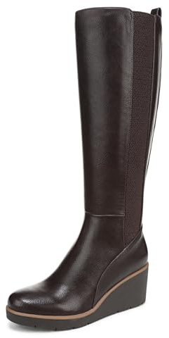 Naturalizer SOUL Women's Adrian Knee High Boot Dark Brown 8 M