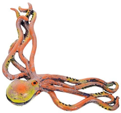 DOITOOL Oktopusfigur aus Kunstharz Elegante und Robuste Schreibtischdekoration für Büro und Zuhause Klassische Skulptur mit Realistischer Form und Hoher Haltbarkeit
