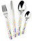 Excelsa Maioliche Servizio Posate, Inox, Multicolore