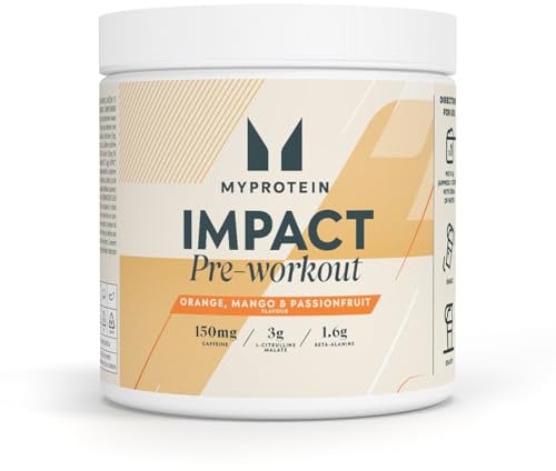Myprotein Impact Pre‑Workout – Energy, Focus & Performance Formula with Caffeine, Citrulline & Beta-Alanine | Orange Mango Passionfruit 500 g - 43 Servings | Boosts Training Drive & Workout Intensity