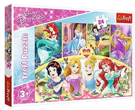 Trefl, Puzzle, Magie der Erinnerungen, Disney Princess, 24 Maxiteile, für Kinder ab 3 Jahren, Farbig