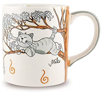 440s.de Mila Keramik-Becher, Oommh Katze Pure Relax | MI-80184 | 4045303801844