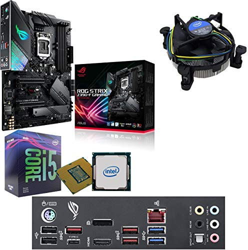 Components4All Intel Coffee Lake Core i5 9400F 2.9GHz (4.1GHz Turbo) CPU, Asus Strix Z390-F Gaming Motherboard Pre-Built Bundle NO RAM