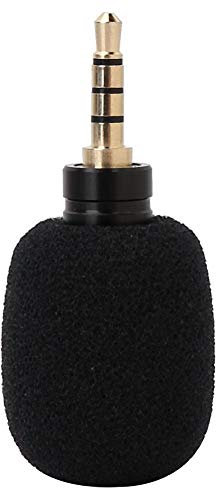 Oumij Micrófono Mini EY-630A Micrófono portátil de 3,5 mm Jack de Condensador Micrófono de grabación para teléfono móvil Inteligente(Quadrupole Mono)