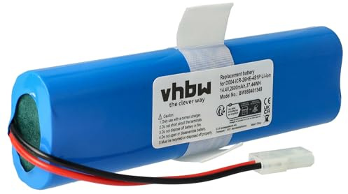 vhbw Akku kompatibel mit Moneual MBOT 500, MBOT 900, MBOT 900 i, MBOT 950 Home Cleaner Heimroboter (2600 mAh, 14,4 V, Li-Ion)