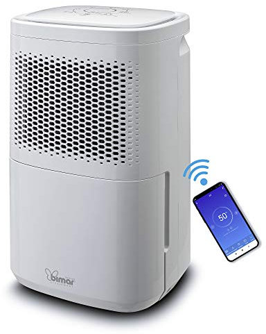 Bimar DEU315 Deumidificatore Wifi, capacità 12litri/24h, Compressore con Gas Refrigerante R290, Controllo Funzioni Tramite App, Controllo vocale. Portatile e potente.