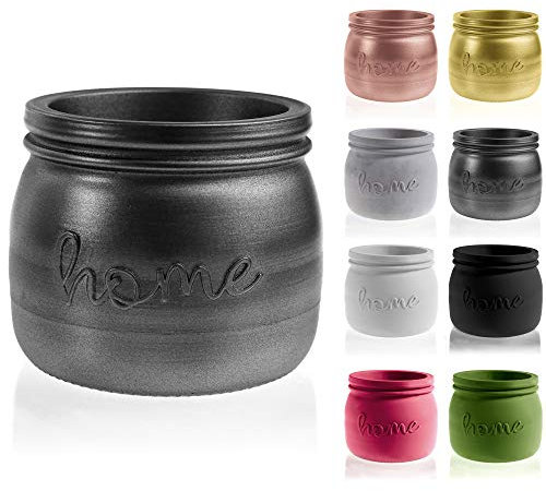 CONCRETTE Blumentopf Blumenkübel Zement-Pflanzkübel Übertopf aus Beton Home Ø 11 cm | 17 Farben