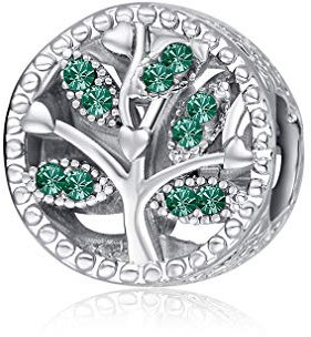 Kojoon Ciondoli Pendenti con Ciondolo Albero Della Vita Familiare Compatibili con Braccialetti e Collane DIY