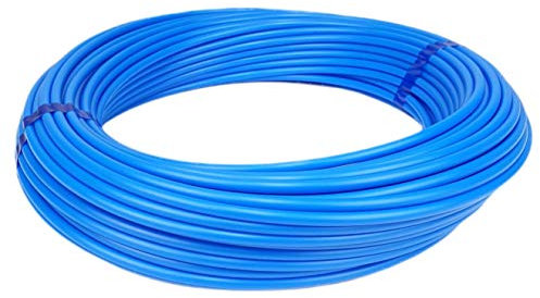 Polyethylenschlauch 25m Rolle, 6/4mm, Druckluftschlauch Wasserschlauch, blau, flexibel, Pneumatikschlauch, temperaturbeständig