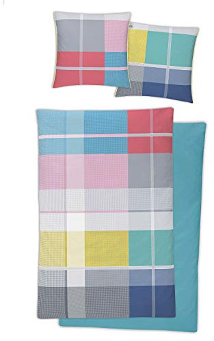 Irisette Mako-Satin Bettwäsche Juwel K Lüttich bunt 1 Bettbezug 135 x 200 cm + 1 Kissenbezug 80 x 80 cm