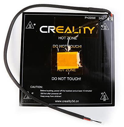 Ender 3 V2 Kit de Cama Caliente hasta 110 Grados de Aluminio MK3 Plataforma de Cama térmica con línea de Cable de Cama calentada para Creality Ender-3 3s Ender 3 Pro 3D Impresora DIY (235 Camas)