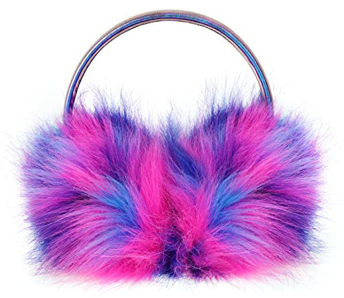 PHOGARY Ohrenwärmer Ohrenschützer für Damen, Ohrenschützer Winter Muff für Kinder Mädchen, 2-3cm Verstellbarer Plüsch Kunstpelz, Farbe3