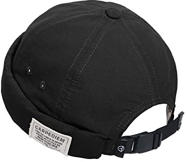 Clape Cotton Docker Cap Docker Mütze Baumwolle Mütze Ohne Schirm Beanie Skull Cap Rolled Cuff Brimless Hat Verstellbar Seemannsmütze Hafenmütze
