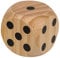 PhiLuMo Großer Würfel/Spielwürfel mit Augenzahlen & aus Holz / 6 x 6 cm