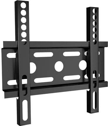 Ultra Slim TV Bracket for 14-42 Screens - Fixed Mount, Spirit Level, Max 42 (VESA: 200x200mm), 35kg Capacity