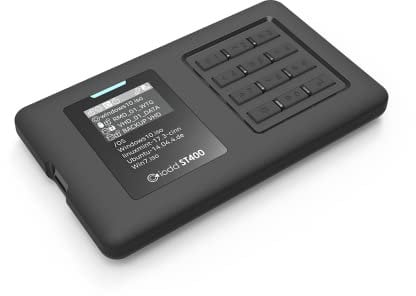 IODD ST400 Boîtier 2,5 / USB-C/Bootable Virtual Odd&HDD/Chiffrement AES256 Max jusqu'à 76 Chiffres/Protection en écriture / 2541 (ST400/Type USB-C/Modèle Next Gen) Fabriqué en Corée