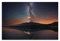 Milky Way Mount Fuji Landschaft Poster Leinwand Kunst Poster und Wandkunst Bild Druck Modern Familie Schlafzimmer Dekor Poster 40 x 60 cm