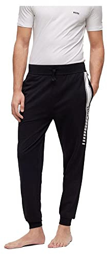 BOSS Herren Jogginghose Freizeithose Homewear Loungewear Authentic Pants, Farbe:Schwarz, Artikel:-001 Black, Größe:L