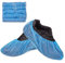 Areso | Cubrezapatos Desechables 100 Unidades, Patucos Desechables con Goma Elástica, Calzas Desechables Pies, Cubre Zapatos Impermeable Azul
