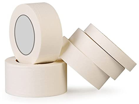 Qrity 2 Ruban de Masquage à Usage Général 10mm x 50m, pour la Protection des Surfaces Lors de Travaux de Décoration/Peinture