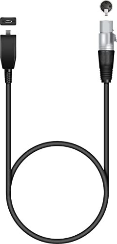 Electrovision USB-C to 3 Pin Female XLR Microphone Cable Lead For Singing, Speech and Karaoke Instrument Recording with 3m Black
