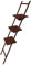 KUHEIGA Pflanzleiter Metall, H: 148cm Edel-Rost Regal Blumentopf Dekoleiter Vintage