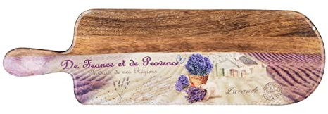 ROCKING GIFTS Planche à découper en Bois de Lavande de Provence Française, trépied décoratif Rustique Original pour la Maison de Campagne, 50 cm