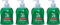 Badusan Flüssigseife Original – 4 × 300 ml (4er‑Pack), milde Hand– und Körperseife, pH‑neutral & dermatologisch empfohlen