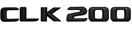 Mattschwarz CLK 200 Auto Trunk Hinterbuchstaben Word Abzeichen Emblem Brief Aufkleber Aufkleber for Mercedes Benz geeignet CLK Klasse CLK200