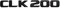 Mattschwarz CLK 200 Auto Trunk Hinterbuchstaben Word Abzeichen Emblem Brief Aufkleber Aufkleber for Mercedes Benz geeignet CLK Klasse CLK200