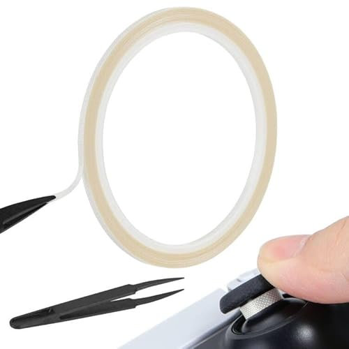 MoKo Protezioni per Joystick, 10M Joystick Anello Protettore Adesivo Compatibile con Steam Deck/PS Portal/ PS5/PS4/Xbox/ROG Ally/Legion Go/8 BitDo Joystick, Anti-Graffio e Perdita di Vernice, Bianco