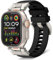 RoYiio Bracelet Compatible avec Apple Watch Series 10 46mm Series 9/8/7 45mm Ultra 1/2 49mm Series 6/5/4 44mm Series 3/2/1 42mm Bracelet Caoutchouc Fluoré pour Apple Watch SE 2 44mm - Noir