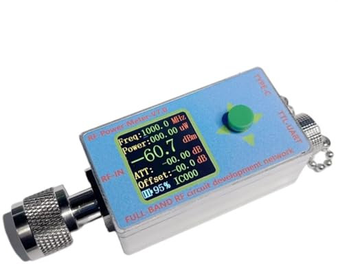 Leistungsmesser 10 GHz LCD-HF-Leistungsmesser V7 N-Typ Typ C USB Hochleistungs-Vollband-HF-Schaltungsentwicklungsnetzwerk Serielle Kommunikation (Size : Without TTL cable)