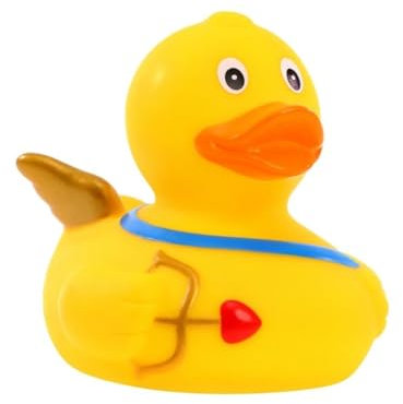 Amor ? Quietscheente - Badeente - ca. 8 cm gross - Valentinstag Liebe