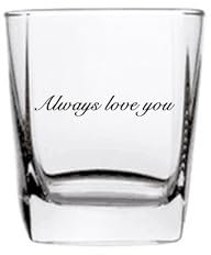 KWCLTH Photo gravée personnalisée verres à whisky souvenirs personnalisés cadeaux texte d’image personnalisé verres à vin