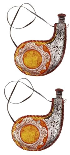 Ciieeo 2st Alter Wasserbeutel Wasserbeutel Weinhautbeutel Spanische Wasserflasche Kürbis Wasserflasche Weinhaut-bota-weinbeutel Kantinenbeutel Traditionelle Bota-tasche Bota-flasche Leder