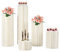 5 Stück Hochzeit Pappe Blumenständer Vase, zusammenklappbar Pappe Blumenständer dekorative Säulen, weiß zylindrische Blume Stand dekorative Stand für Hochzeit, Event-Center, Party-Dekoration